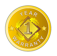 Image showing 1 Year Warranty in Circle