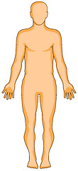 Image showing Man with Circulatory System