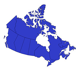 Image showing Map Canada