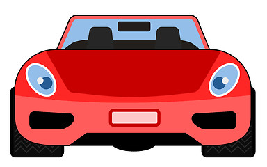 Image showing Red Car Front View