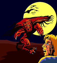 Image showing Man and Werewolf