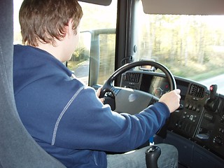 Image showing young driver