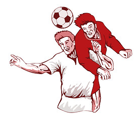 Image showing Soccer Player Header Bust