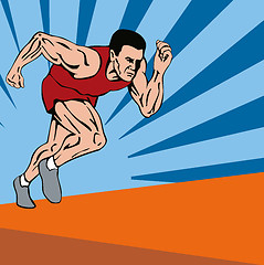 Image showing Sprinter Running