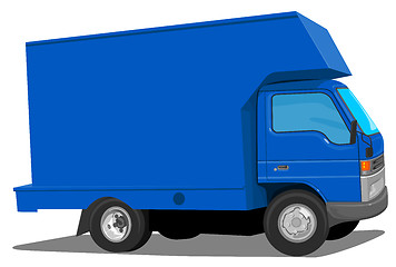 Image showing Blue Truck Movers