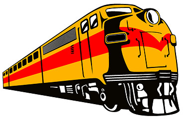 Image showing Diesel Train Retro