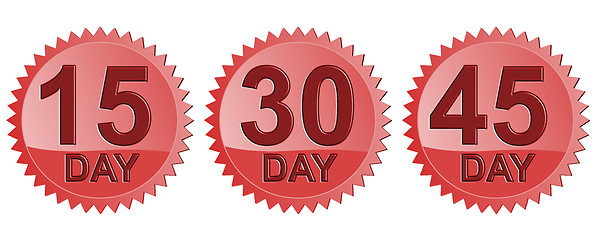 Image showing Number Days in Red Seal Icon