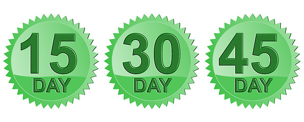 Image showing Number Days in Green Seal Icon