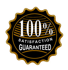 Image showing 100% Satisfaction Guaranteed Black Seal
