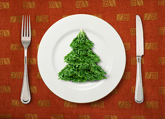Image showing Christmas salad