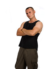 Image showing Muscular young man