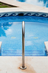 Image showing Blue swimming pool