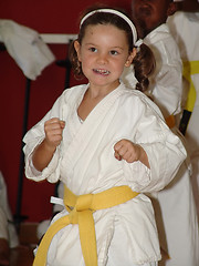 Image showing karate girl