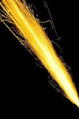 Image showing abstract ray of sparks