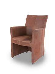 Image showing Leather dining room chair 