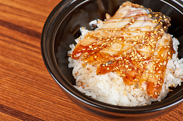 Image showing eel with rice