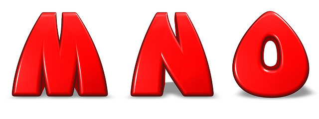 Image showing cartoon letters