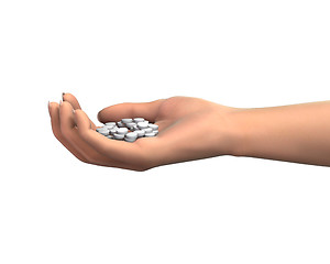 Image showing Taking Pills