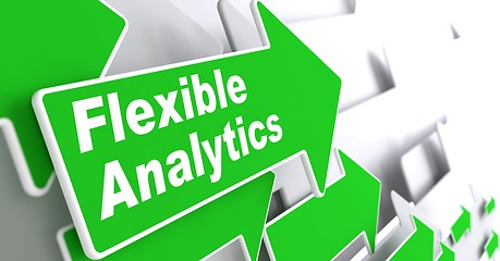 Image showing Flexible Analytics. Business Concept.