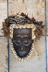 Image showing antique African mask