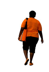 Image showing overweight african american