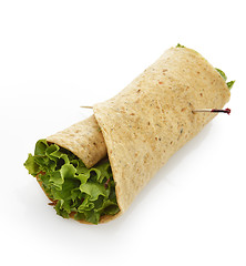 Image showing Turkey Wrap Sandwich