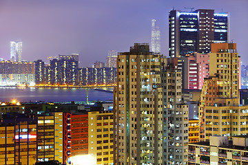 Image showing Crowded building in Hong Kong