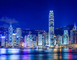 Image showing Hong Kong skyline at night