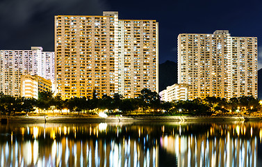 Image showing Public housing building in Hong Kong