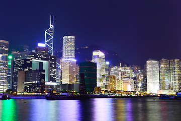 Image showing Hong Kong skyline at night