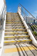 Image showing Cement staircase at outdoor