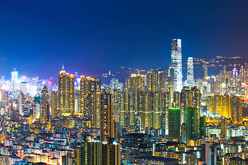 Image showing Kowloon downtown district in Hong Kong