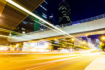 Image showing Highway at night