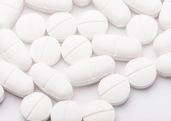 Image showing White pills