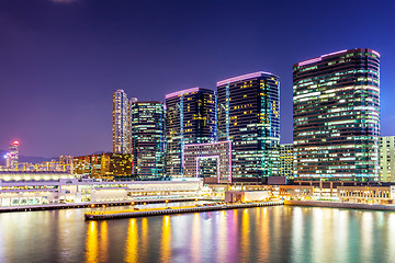 Image showing Kowloon downtown at night