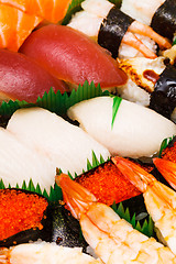 Image showing Japanese sushi takeaway