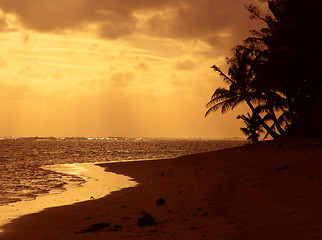 Image showing Orange Sunset