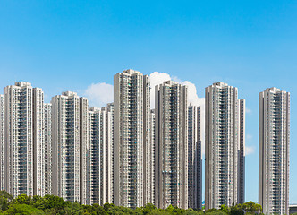 Image showing Hong Kong residential buildings