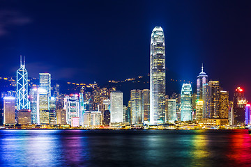 Image showing Hong Kong skyline at night