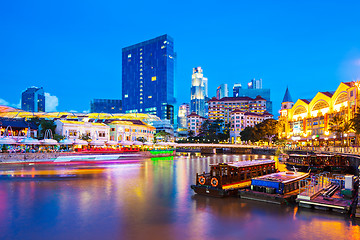 Image showing Singapore at night