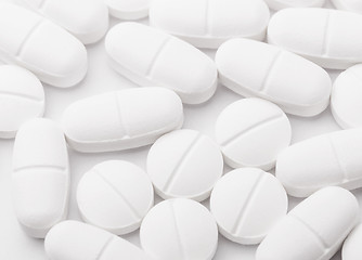 Image showing White mixing pills