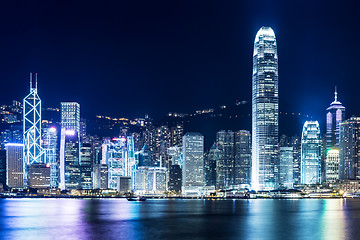 Image showing Hong Kong landmark at night