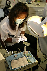 Image showing Hispanic female dentist