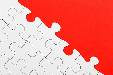 Image showing Incomplete puzzle with missing piece