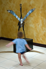 Image showing The flying kid