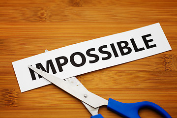 Image showing Impossible becomes possible