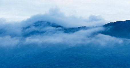 Image showing Morning mist mountain