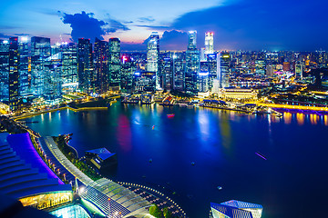 Image showing Singapore at night