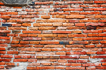 Image showing Ancient brick wall background