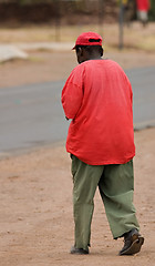 Image showing poverty african man